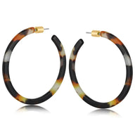 Aria Hoops – Lightweight Recycled Resin Statement Earrings - SALVESSA