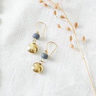 Indigo Tide Earrings – Flowing Colour, Effortless Style - SALVESSA