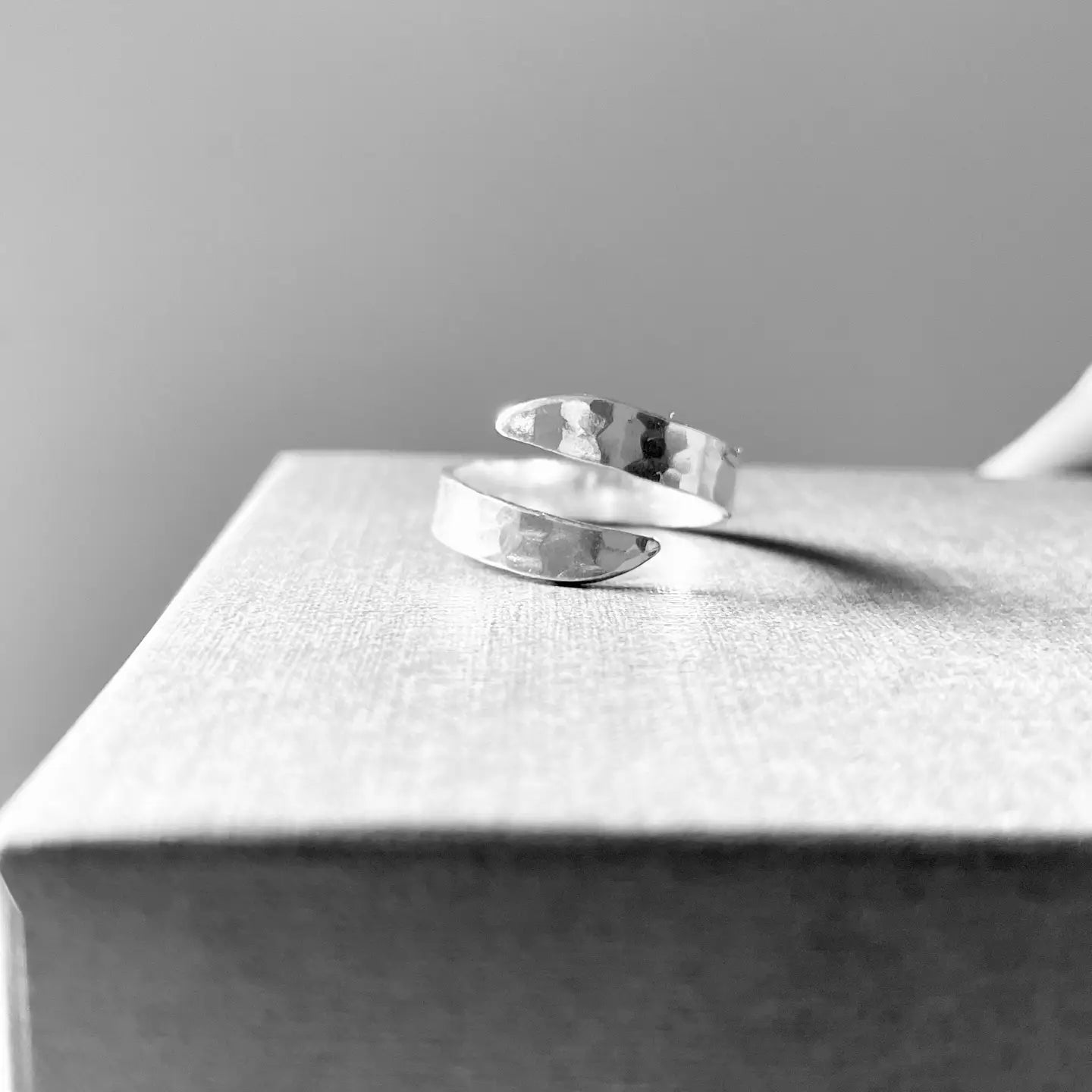 Aqua Vitae Ring - Adjustable Sterling Silver Wave Ring - SALVESSA