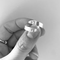 Aqua Vitae Ring - Adjustable Sterling Silver Wave Ring - SALVESSA