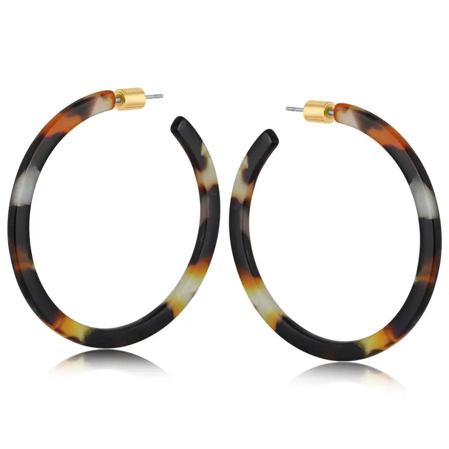 Aria Hoops – Lightweight Recycled Resin Statement Earrings - SALVESSA