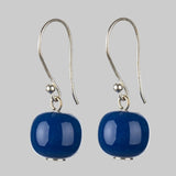 Blue Bloom Earrings – Glossy Colour, Light as Air - SALVESSA