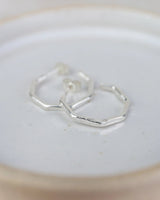 Echoes of Cornwall Silver Everyday Octagon Earrings – Handcrafted, Understated, Everyday Beautiful - SALVESSA