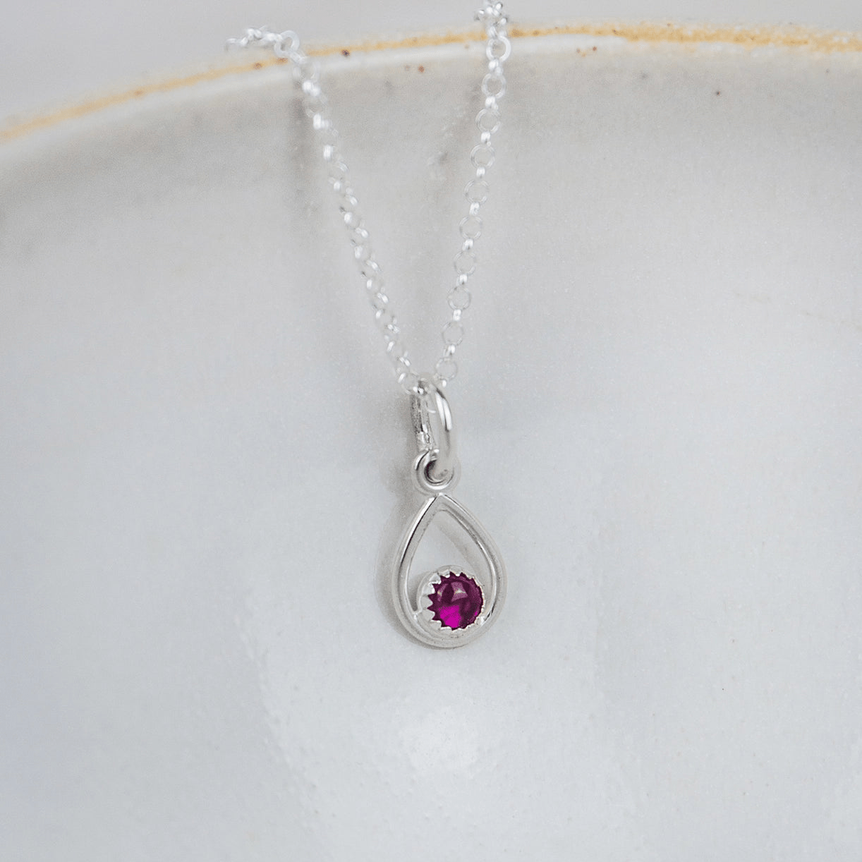 Echoes of Cornwall Silver Teardrop Pendant – Handmade with Meaning - SALVESSA