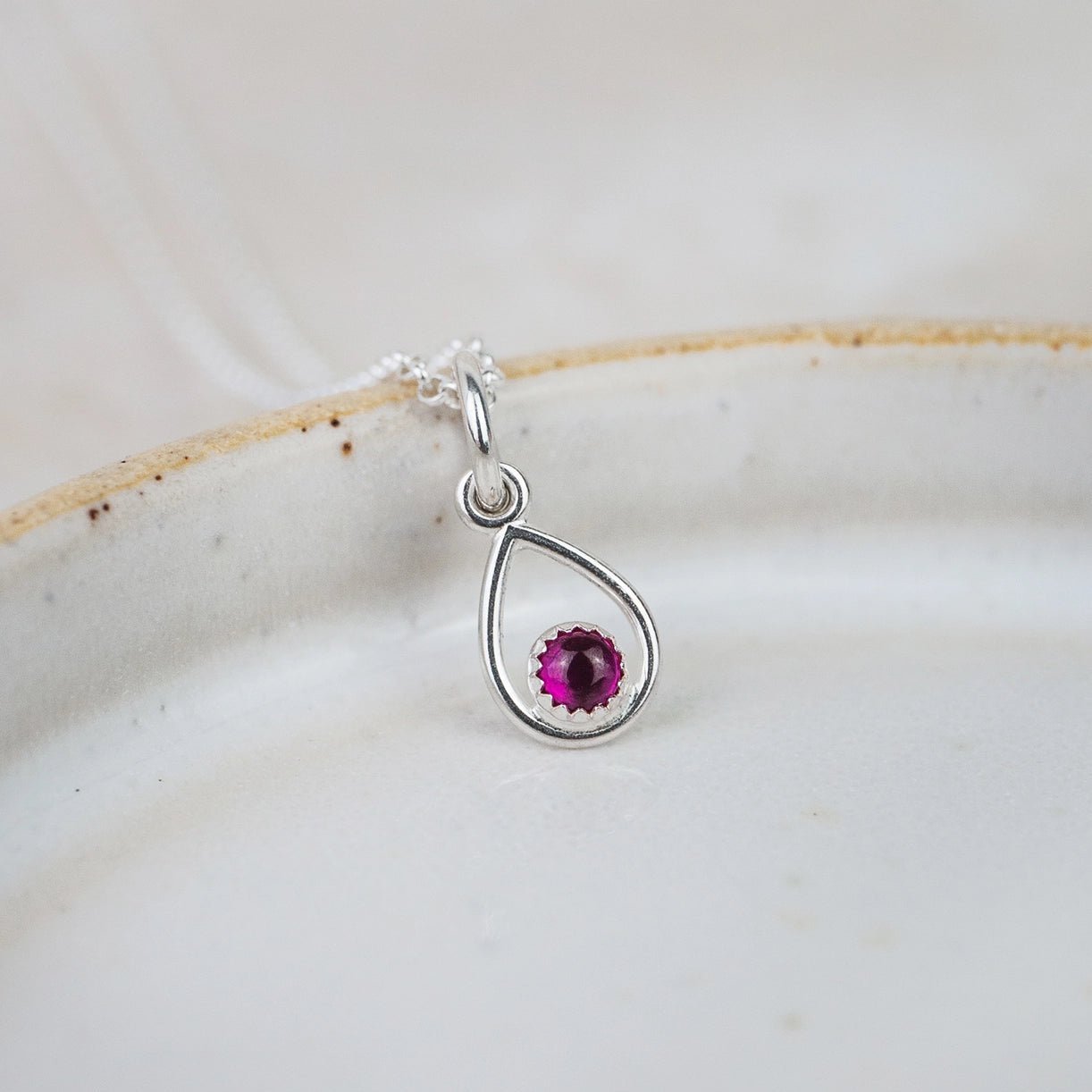 Echoes of Cornwall Silver Teardrop Pendant – Handmade with Meaning - SALVESSA