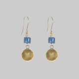 Indigo Tide Earrings – Flowing Colour, Effortless Style - SALVESSA