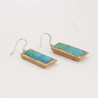 Laguna Verde Earrings – Emerald & Turquoise Gem Drops - SALVESSA