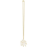 Luce Bianca Radiant Gold & White Coral Charm Necklace - SALVESSA