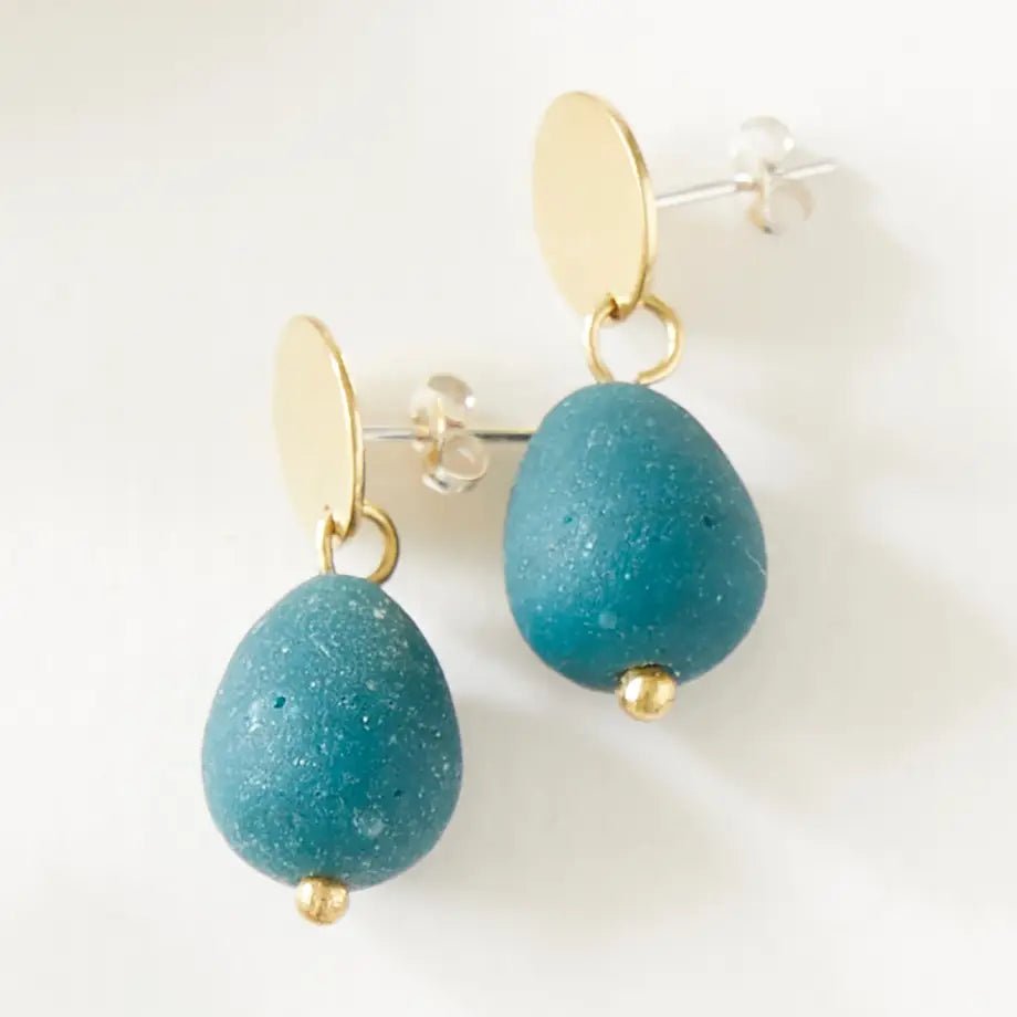 Nefira Studs – A Touch of Teal, Perfectly You - SALVESSA