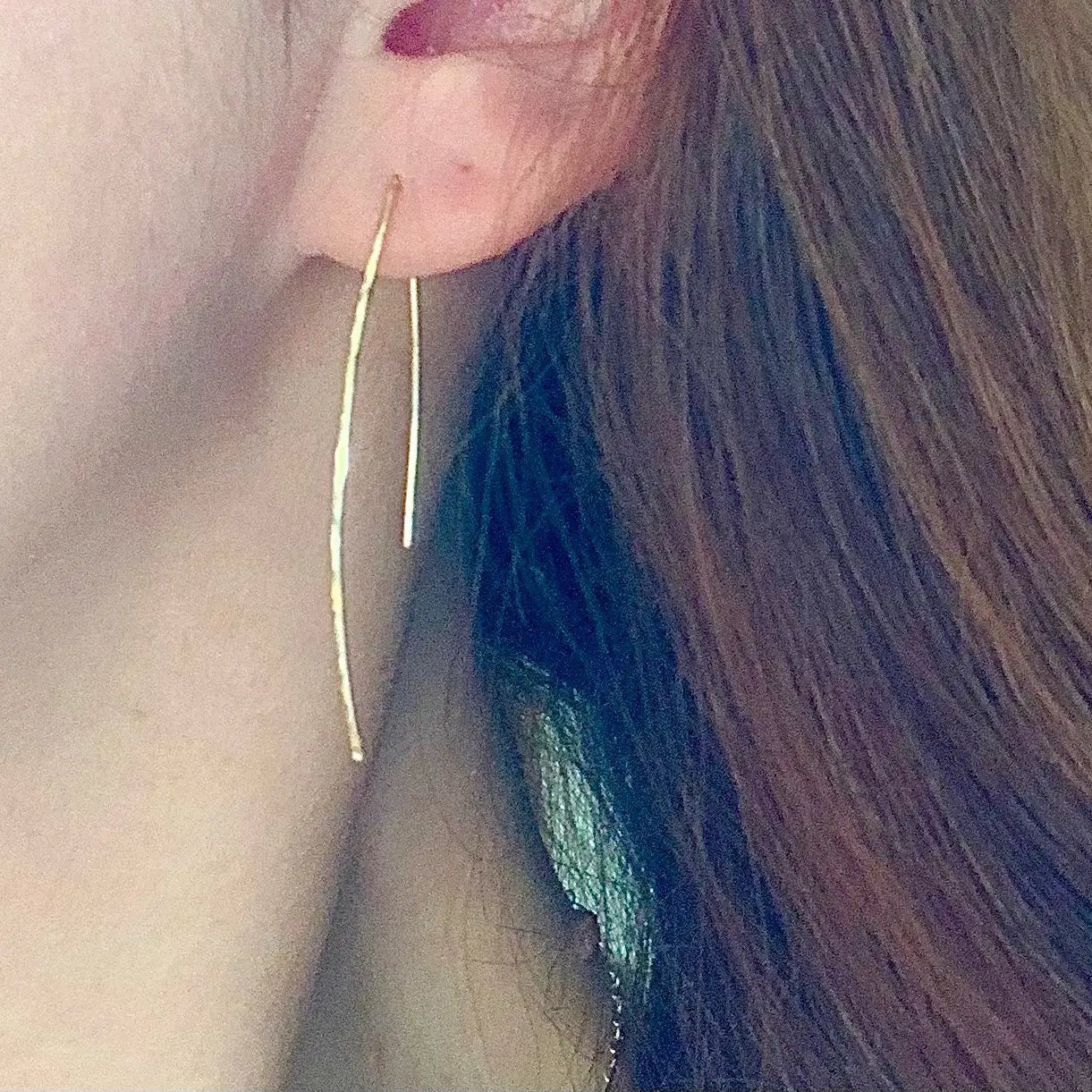 Solare Gold Hook Earrings – Handcrafted Radiance - SALVESSA