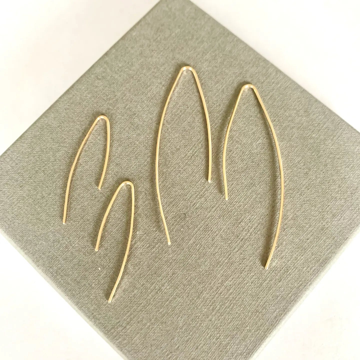 Solare Gold Hook Earrings – Handcrafted Radiance - SALVESSA