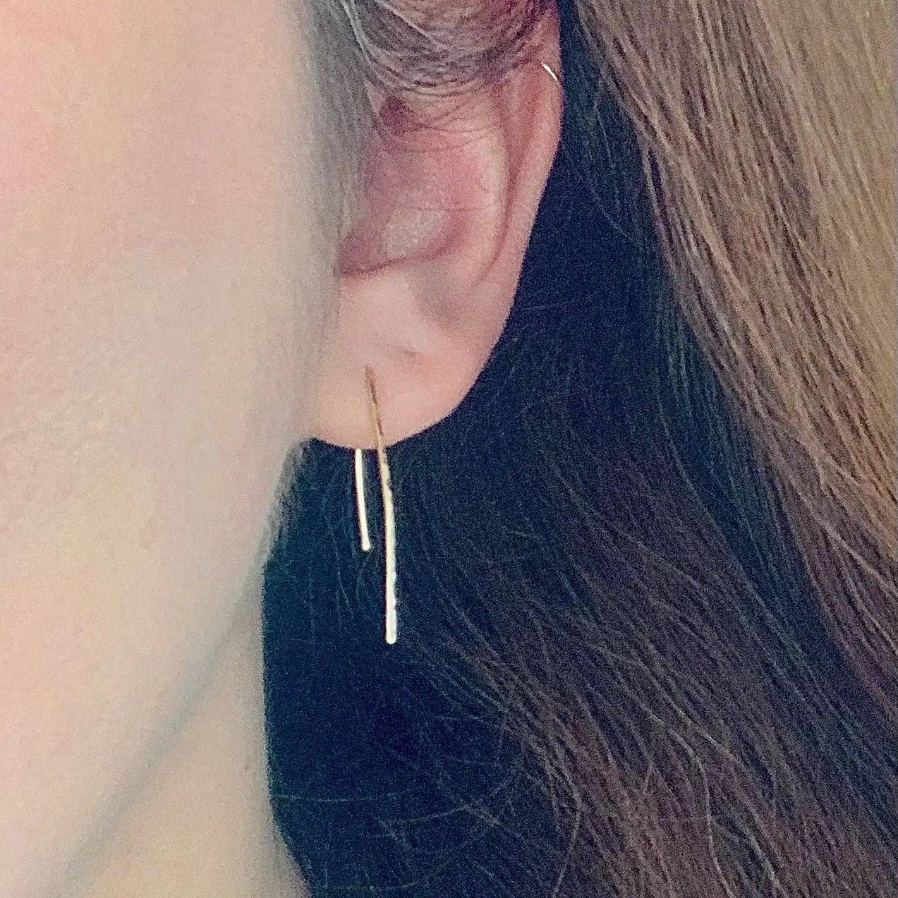 Solare Gold Hook Earrings – Handcrafted Radiance - SALVESSA