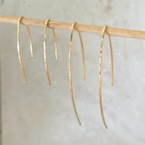 Solare Gold Hook Earrings – Handcrafted Radiance - SALVESSA