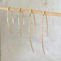 Solare Gold Hook Earrings – Handcrafted Radiance - SALVESSA