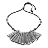 Geometric Triangle Bar Necklace – Recycled Aluminium