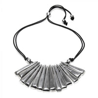 Geometric Triangle Bar Necklace – Recycled Aluminium