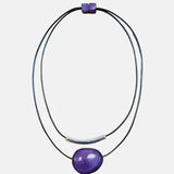 Tula Statement Necklace - Elegant Purple, Artful, Alive - SALVESSA