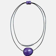 Tula Statement Necklace - Elegant Purple, Artful, Alive - SALVESSA