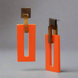 Vida Rectangle Drops Earrings – Naturally Bold - SALVESSA