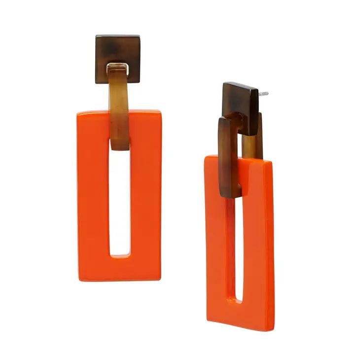 Vida Rectangle Drops Earrings – Naturally Bold - SALVESSA